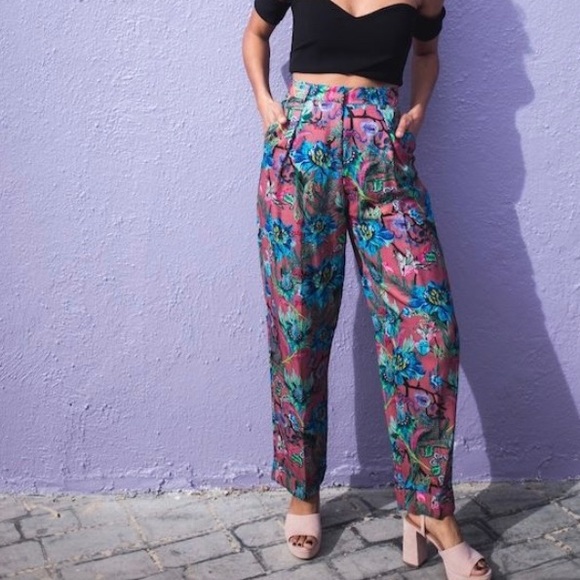 H&M Floral Pants - Picture 1 of 9